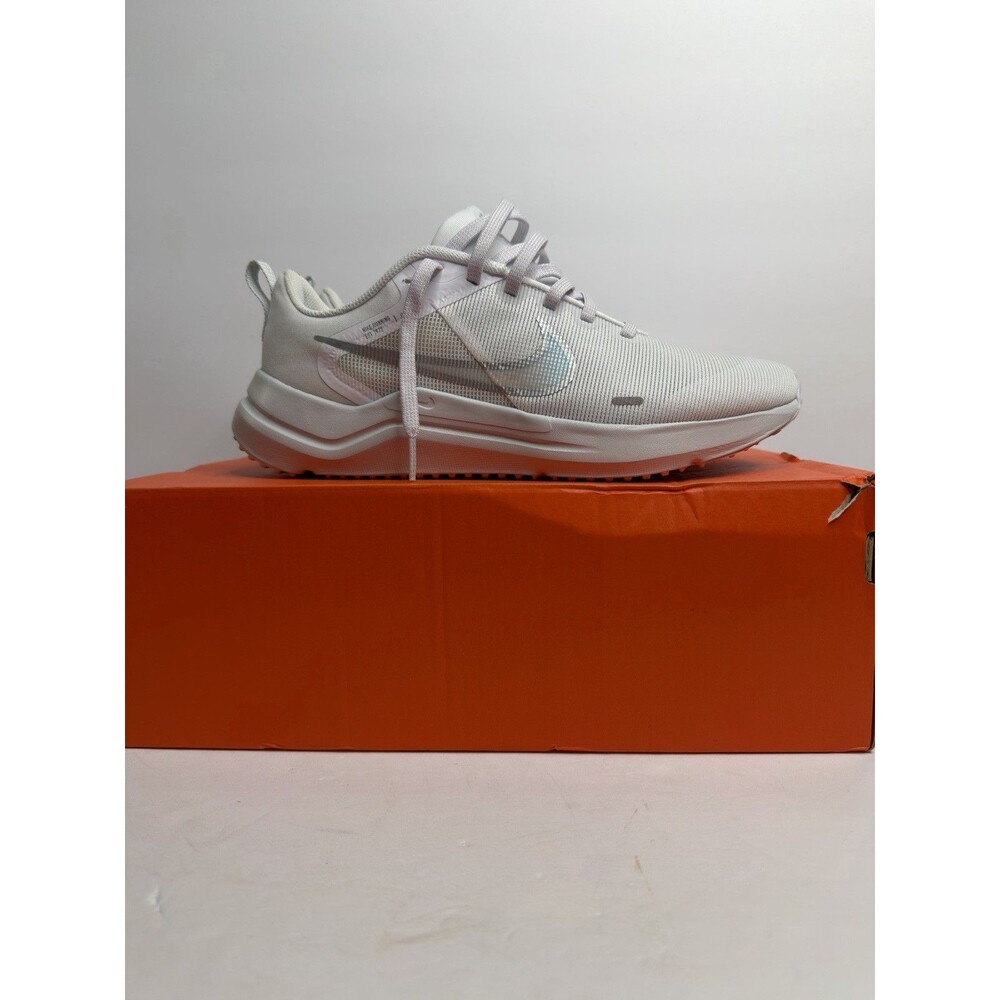 Nike Women's 9 Downshifter 12 White Platinum Athletic Running Shoes Sneakers New